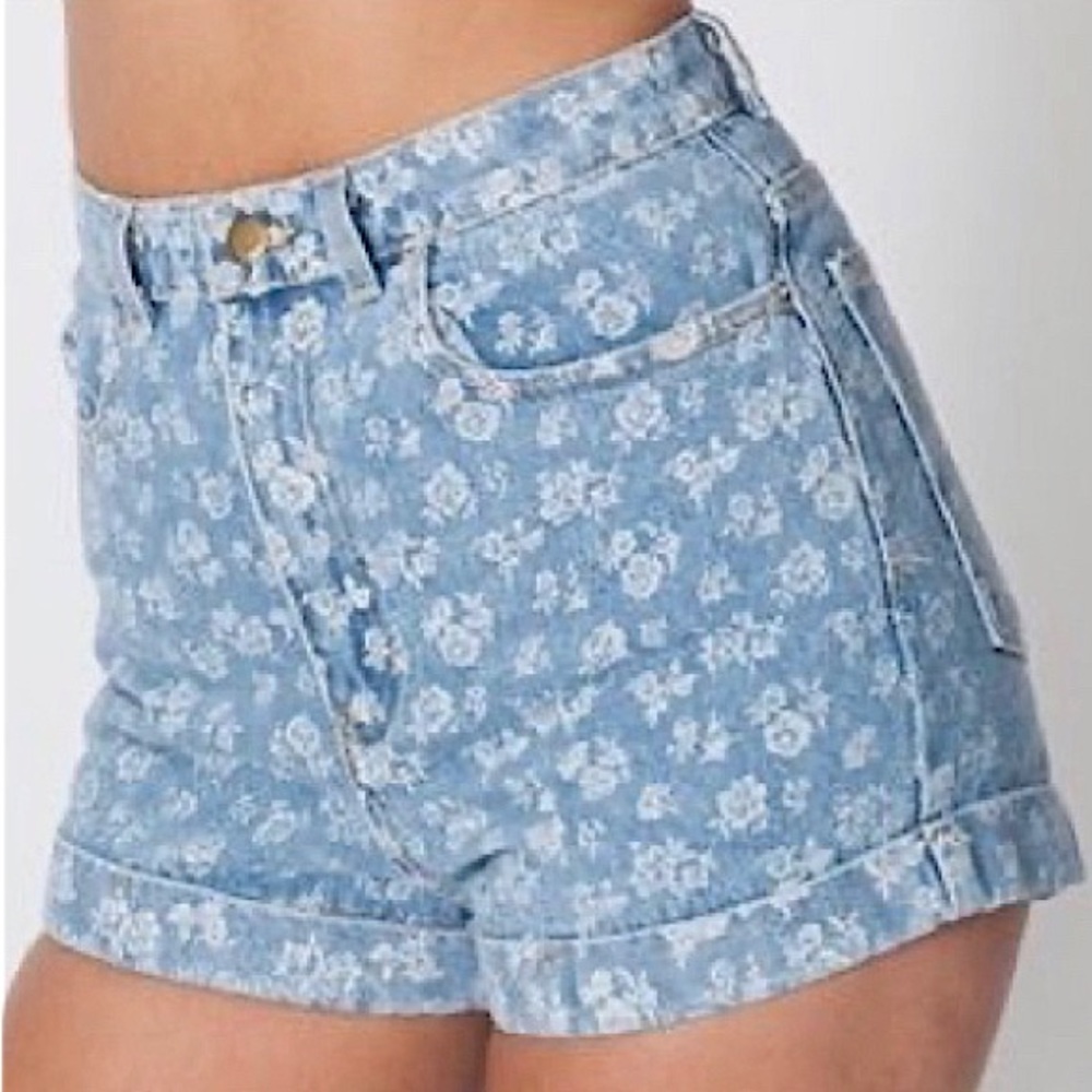 American apparel high waisted shorts